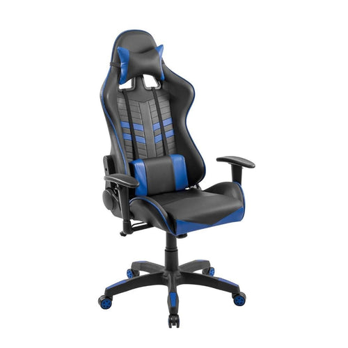 Silla Gamer Ergonómica Negro/Azul 