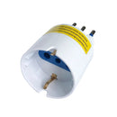 Adaptador Schuko Blanco con Protección 1500W 