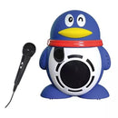 Parlante Portatil Pingüino Karaoke niños Azul 