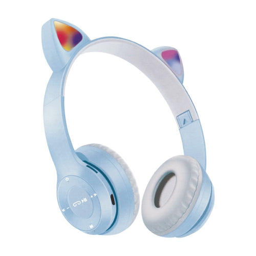 Audifono Orejas Bluetooth Celeste 