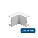 Curva interior para Canaleta PVC 20x10mm 