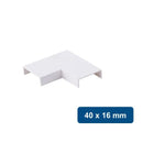 Union L para Canaleta PVC 40x16mm 