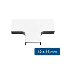 Union Tee para Canaleta PVC 40x16mm 