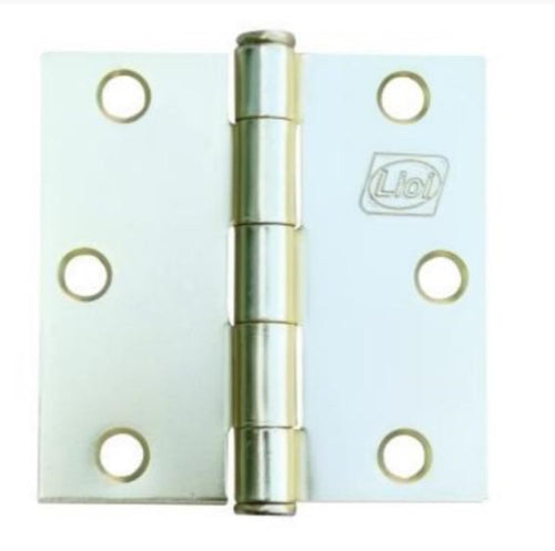 Bisagra L-88 Bronceada 2 un. 3x3"