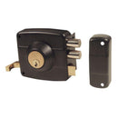 Cerradura Sobreponer Cilindro Fijo 30mm Negro