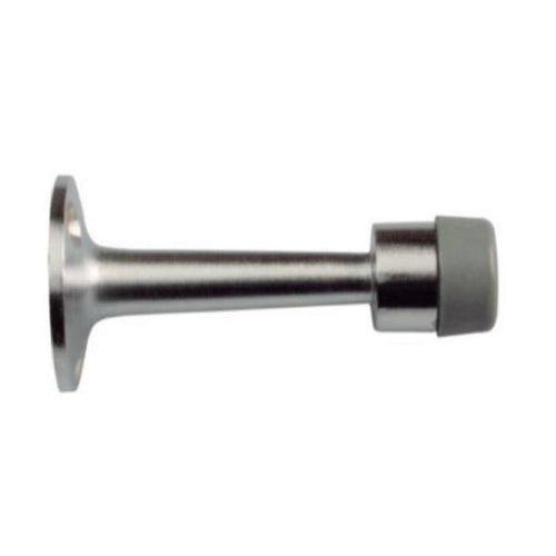 Tope de Puerta Recto 75mm Cromo Satinado