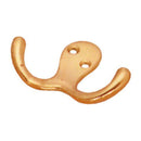Gancho Percha Doble Bronceado