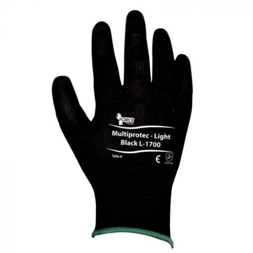 Guante Multiprotec Flex Light L1700 Talla 9(L) Negro