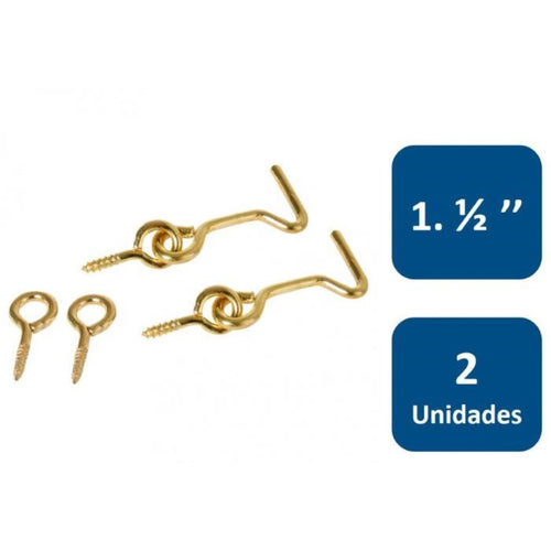 Aldaba Zincada 1.1/2" 2un. 