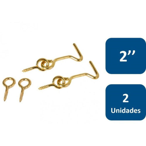 Aldaba Zincada 2" 2un. 