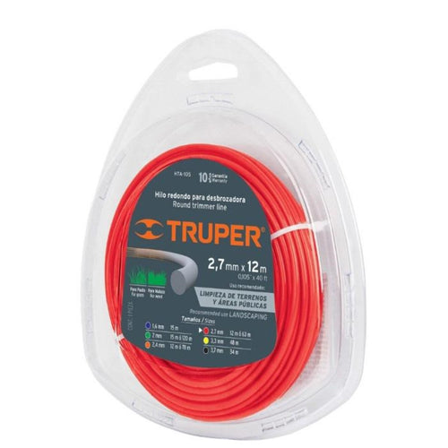 Nylon para Orilladora 2.7mm*12m Redondo