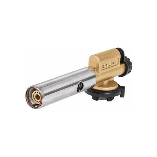 Soplete para lata de gas con encendido piezoelectrico 1/4 vuelta