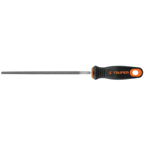 Lima bastarda redonda con mango 8"