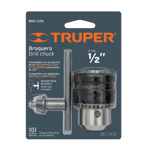 Mandril con llave 1/2"