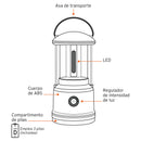 Linterna tipo farol para campamento 600 lumens