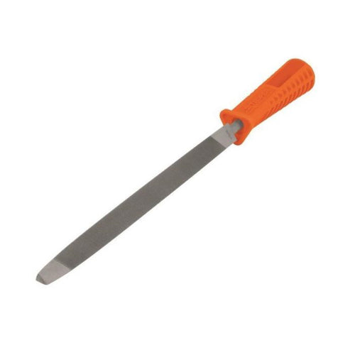 Lima bastarda triangular con mango 8" 