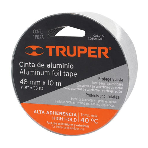 Cinta de aluminio 48mm x 10mts 