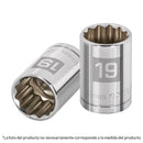 Dado Poligonal Milimetrico Cuadrante 1/2" 16mm 