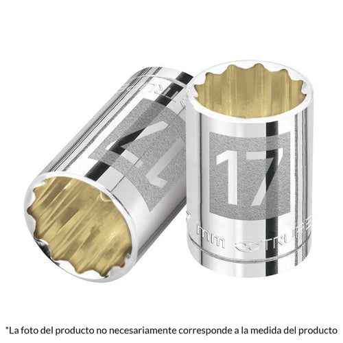 Dado Poligonal Milimetrico Cuadrante 1/2" 19mm 