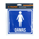 Letrero "Damas" 19x19cms 