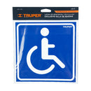 Letrero "Exclusivo silla de ruedas" 19x19cms 