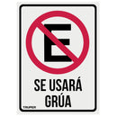 Letrero "No Estacionar" 25x34cms 
