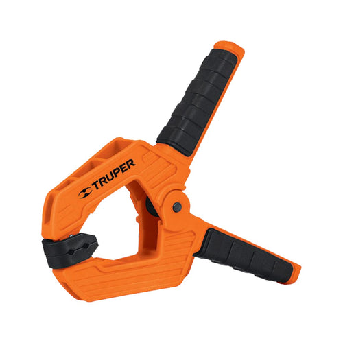 Pinza Carpintero Plastica Resorte Largo 4" Apertura 2" 