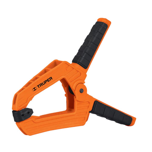 Pinza Carpintero Plastica Resorte Largo 6" Apertura 3" 