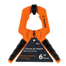 Pinza Carpintero Plastica Resorte Largo 6" Apertura 3" 
