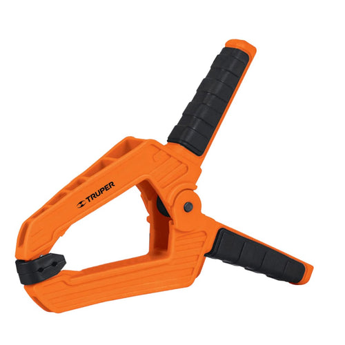 Pinza Carpintero Plastica Resorte Largo 8" Apertura 4" 