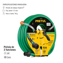 Manguera Jardín 1/2" 15mts con Pistola