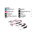 Juego de Herramientas Rosado 8 piezas 