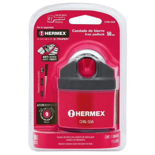 Candado de seguridad Hierro 50mm 1 un.