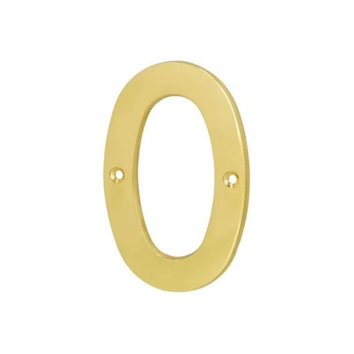 Número de latón para casa 4" Nro 0 