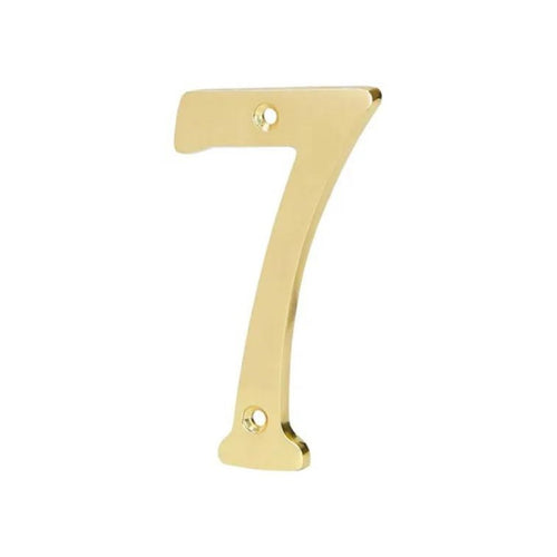 Número de latón para casa 4" Nro 7 