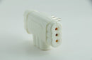 Enchufe Triple Plano 2P+T 10A Marfil 
