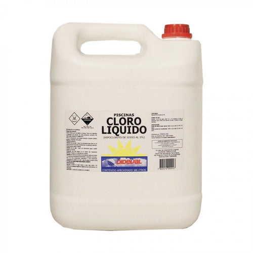 Cloro líquido para piscinas 5% 10lts 
