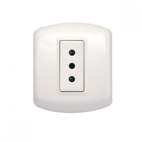 Casquete sobrepuesto Enchufe 10A Blanco