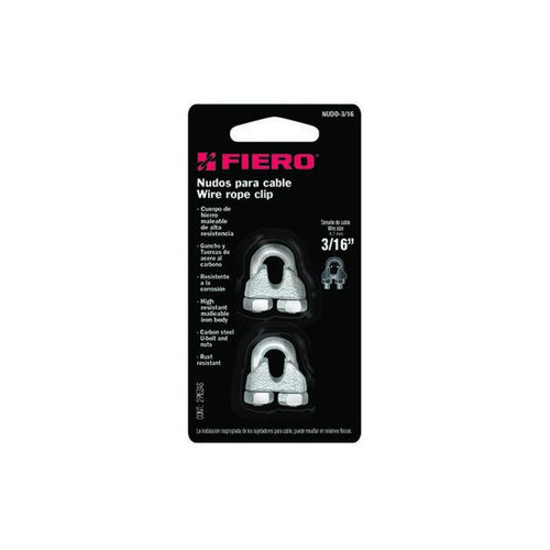 Grapa para cable galvanizada 3/16" 2un.
