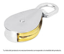 Polea acabado niquelado 1.1/2" / 75kg