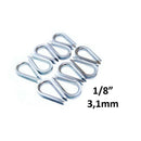 Guardacabo para Cable 35 x 22mm / Diametro 1/8" 10un.