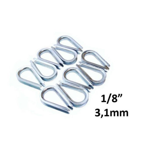 Guardacabo para Cable 35 x 22mm / Diametro 1/8" 10un.