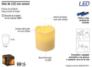 Vela LED con sensor 8x7cm
