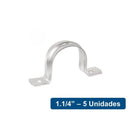 Abrazaderas Omega metálicas 1.1/4" 5un 