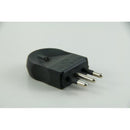 Enchufe Macho 2P + T 10A Negro