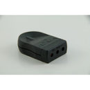 Enchufe Hembra Volante 2P + T 10A Negro