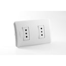 Enchufe Hembra Doble Embutido 10A Blanco