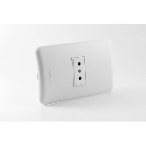 Enchufe Hembra Simple Embutido 10A Blanco
