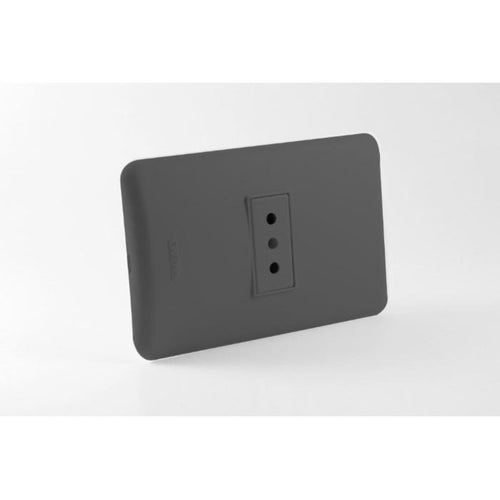 Enchufe Hembra Simple Embutido 10A Negro