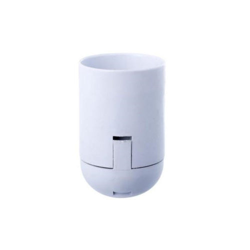 Portalampara Plástico con clip Blanco 